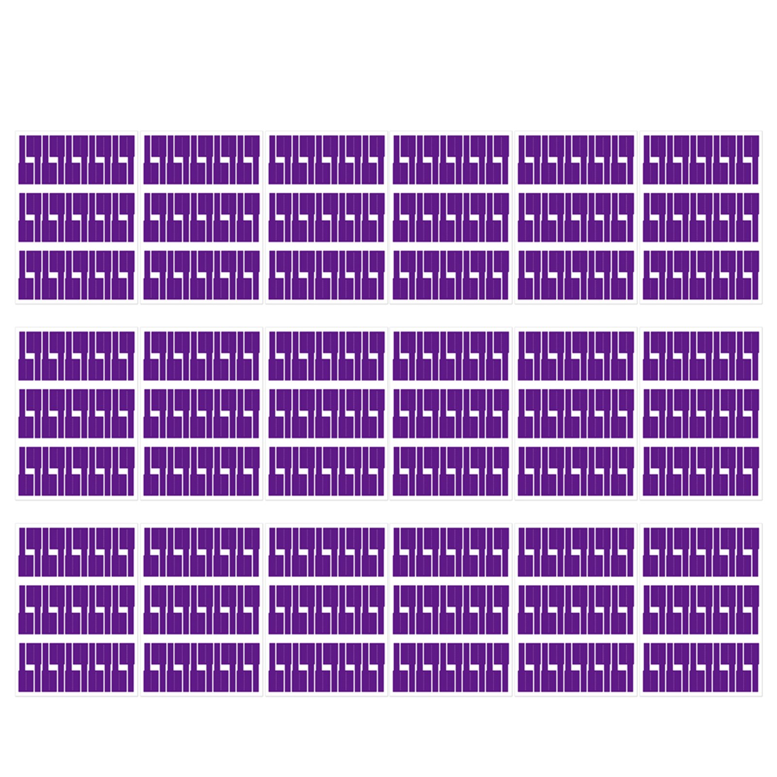 Easy Mark Self Adhesive Identification Tag Cable Label Synthetic Paper Portable Home DIY Handwriting For Printer Cord Management: Purple