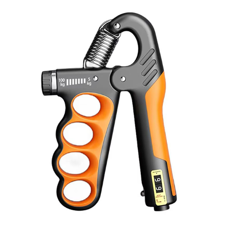 Entraîneur de renforcement musculaire de poignée de 5 à 100kg, pince de force réglable pour les mains, extenseur de poids de poignet, accessoires d'exercice de gymnastique: Orange