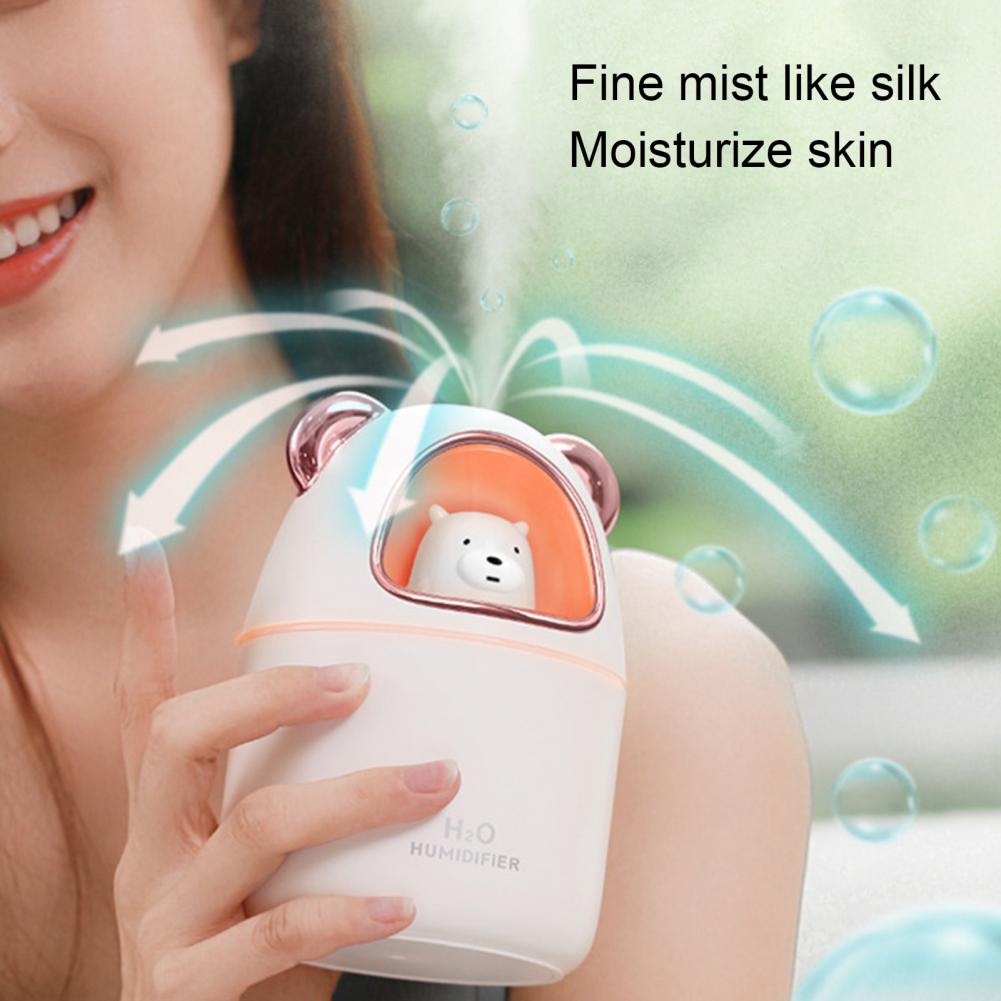 Atrakcyjny nawilżacz biurkowy o dużej gęstości wodoodporny pierścień wyciszający 4 kolory ciężki nawilżacz USB