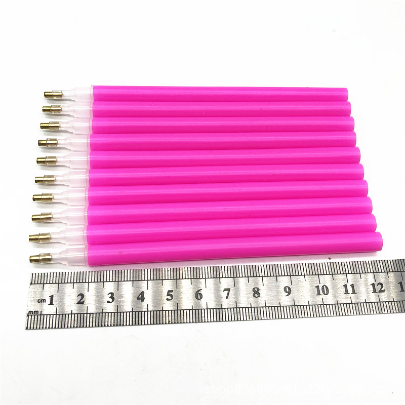 2 Teile/los Nagel Strass Edelstein Pflücker Rosa Kristall Punktierung Stift Ziemlich Manikübetreffend Professionelle Nagel Kunst Werkzeuge