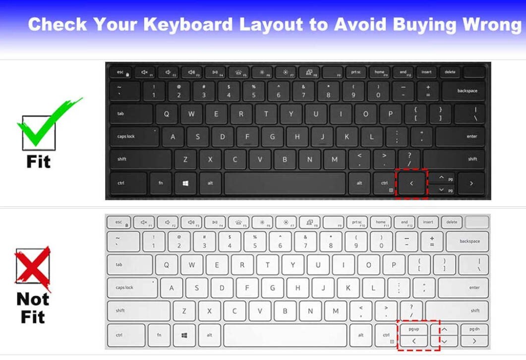 Silicone Keyboard cover Skin laptop For Dell XPS15 9500 2-in-1 15.6 inch XPS 15 9500 9510 / XPS 17 9700 9710 17.3