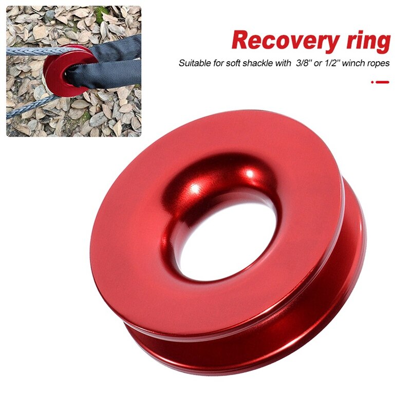 Lina robić holowania ciężarówek pierścień robić odzyskiwania przyczepy miękka szekla pierścień robić odzyskiwania wciągarka lina holownicza robić ciężarówki terenowej SUV ATV