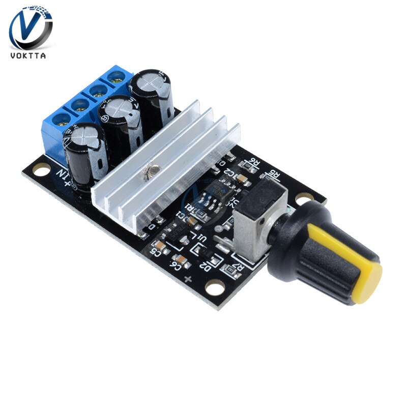 DC 6V 12V 24V 28VDC 3A 80W PWM Motor Speed Controller Regulator Adjustable Variable Speed Control With Potentiometer Switch