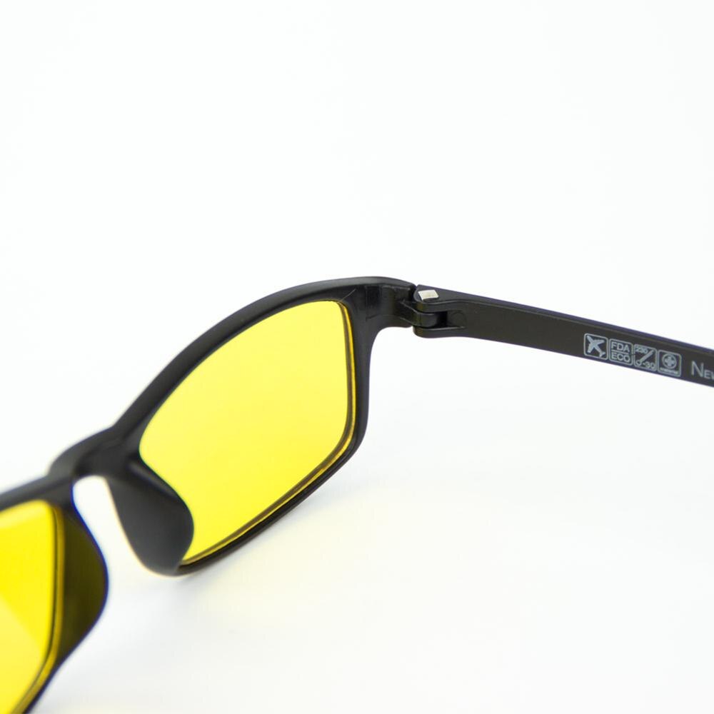 Cyxus Blue Light Blocking Glasses TR90 Rectangle Computer glasses Anti Eye Eyestrain Yellow Lenses Unisex 8327