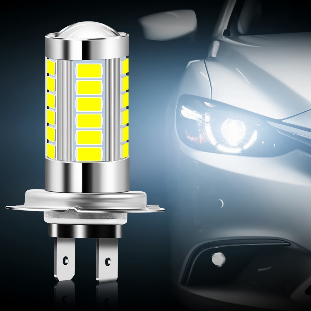 2x H7 LED Bulb Car Light Headlamp Fog Light Accessories for chevrolet cruze fiat 500 ford focus volvo for nissan qashqai KIA