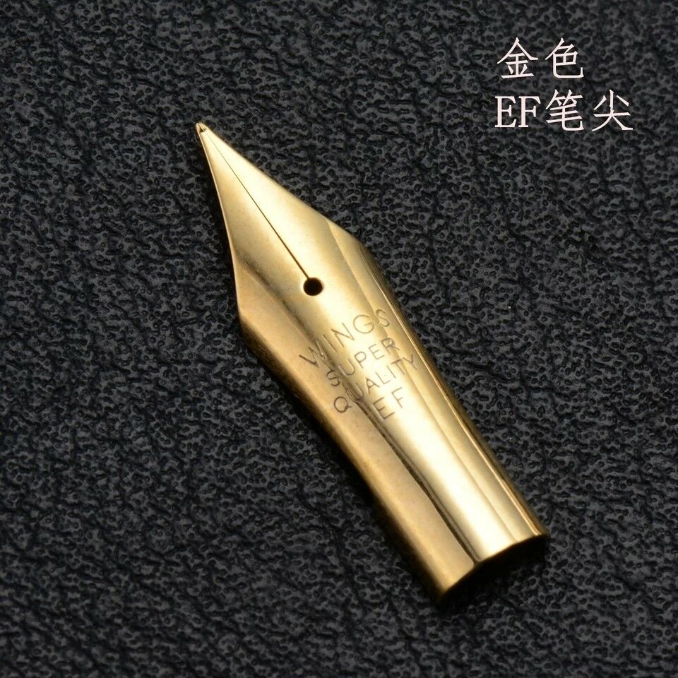 Wing Sung 659 698 Originele Vulpen Inkt Pen Ef Fijne Medium Nib Voor Wing Sung 3013 Briefpapier Kantoor School supplies Schrijven: Golden EF