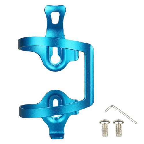 Mountain Bike Cycling Water Bottle Cage Aluminum Alloy Cup Holder Drink Bracket Cup Holder Drink Bracket: Blue 1