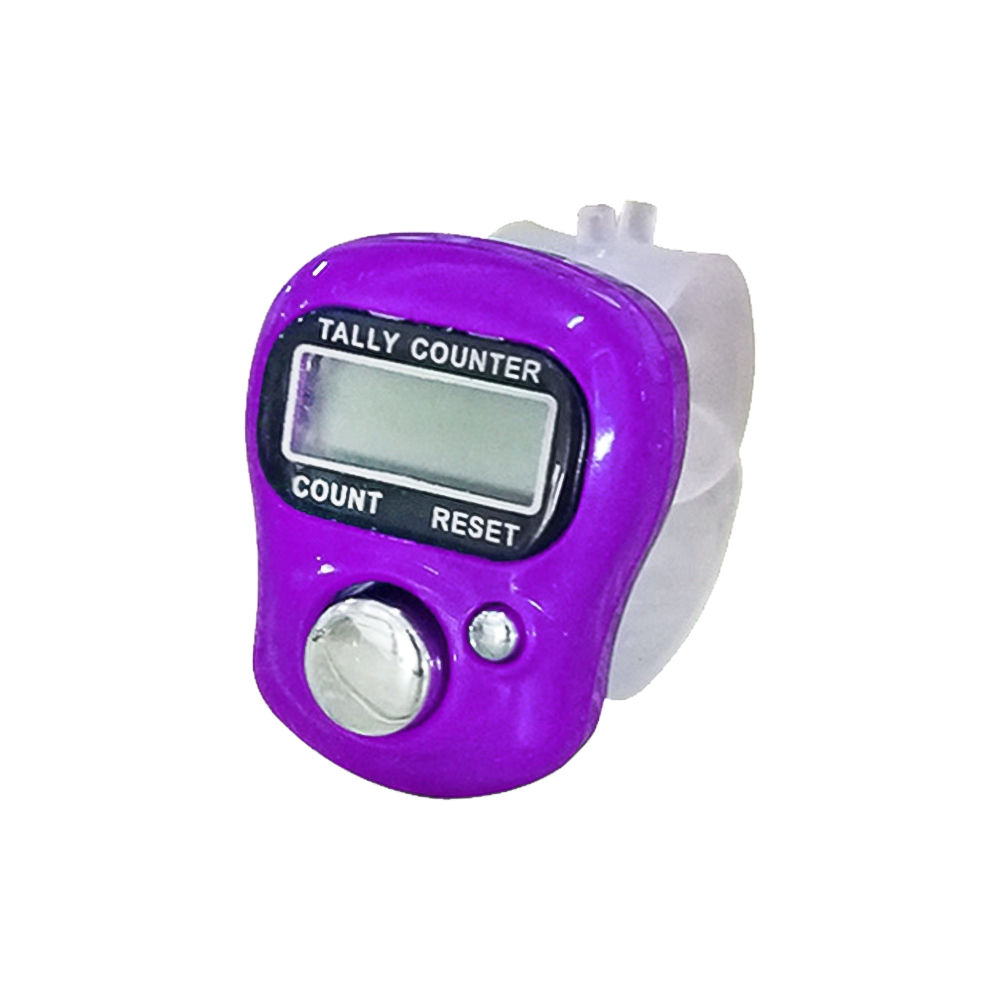 Electronic LCD Screen Display Digital Counter Hand Operated Tally LCD Screen Kitchen Supply: Lavender