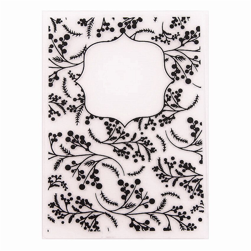 12.6x17.8cm flower photo Embossing folders Plastic bump Scrapbooking DIY Template Fondant indentation Cake Photo Album Card Make