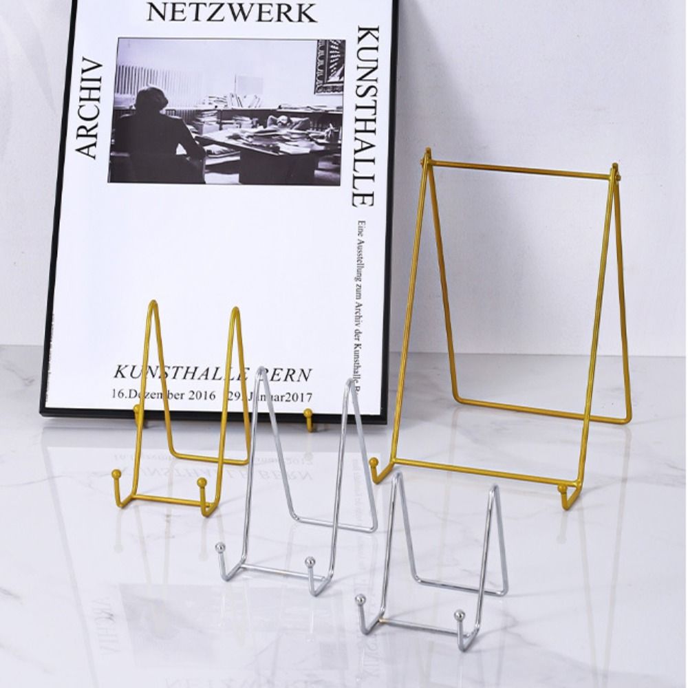 Supporto per piatto decorativo supporto per telaio in metallo cavalletto in ferro supporto per cornice per foto supporto per piastra espositore in ferro