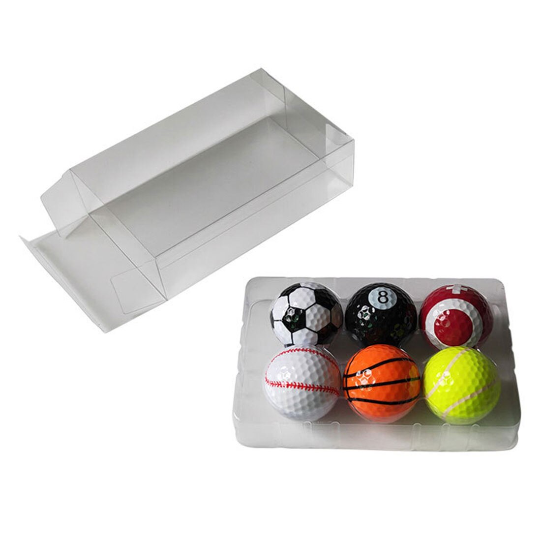 6Pcs Golf Sports Equipment Golf Balls Kit Brain-Training Toy For Children Kids Educational Toys Birthday Christmas