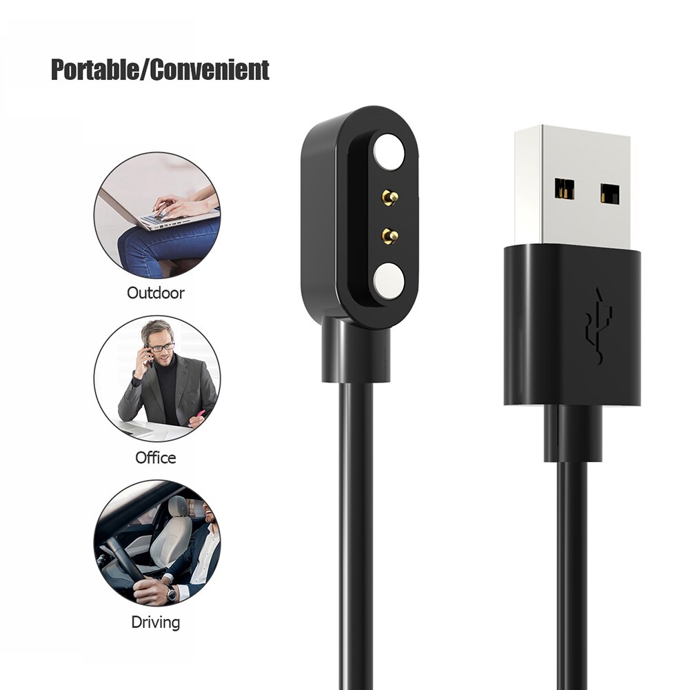 Magneettikellon laturin kaapelin vaihto tahallisiin  ip68/sw021/id205u/ umidigi uwatch 3 johdon älykellotarvikkeisiin