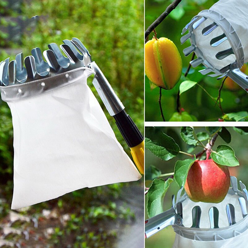 Metal Fruit Picker Orchard Gardening Apple Peach High Tree Picking Tools Fruit Catcher Collector Gardening Tools