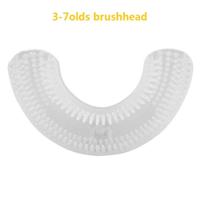 Smart 360 Degrees Automatic Sonic Electric Toothbrush for Children Adult U Type 4 Modes Tooth Brush USB Charging Tooth Whitening: 1 brushhead 3-7 old