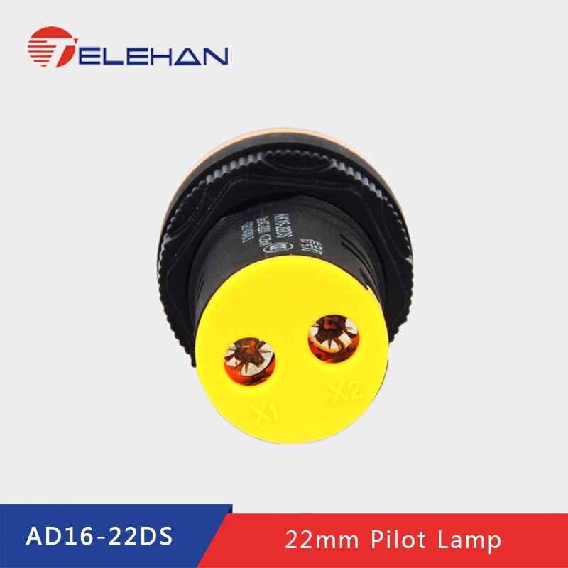 AD16-22DS, 12/24/48/110/220/380V AC/D, Dia 22mm pilot lamp, indicator lamp, signal lamp, signal indicator, panel indicator