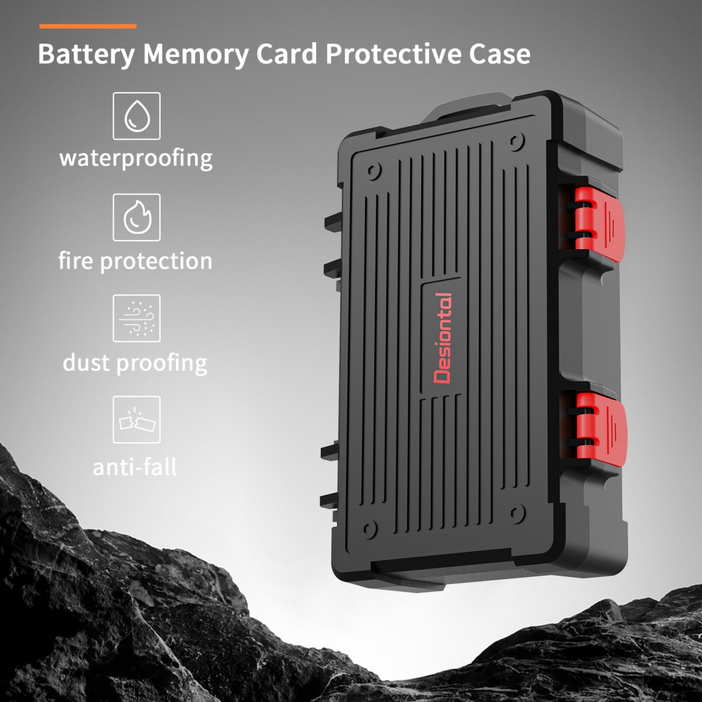 Estuche para tarjeta de memoria 2 en 1, soporte para batería de cámara, caja de almacenamiento Micro Sd, dispositivo para tarjetas Microsd, ordenador, oficina, accesorios de estudio fotográfico