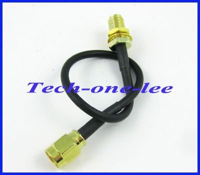 10 piece/lot SMA cable SMA female to SMA male connector pigtail cable RG174 15CM