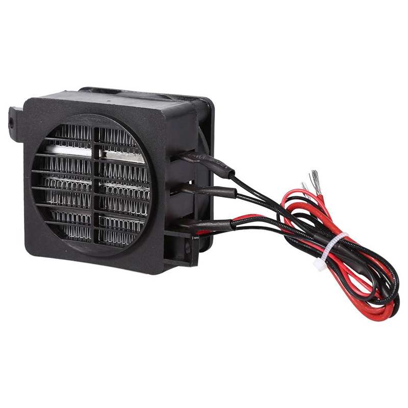 Dc 12v 100w aquecedor de quarto de poupança de energia ptc ventilador de ar do carro aquecedor temperatura constante aquecedores de aquecimento