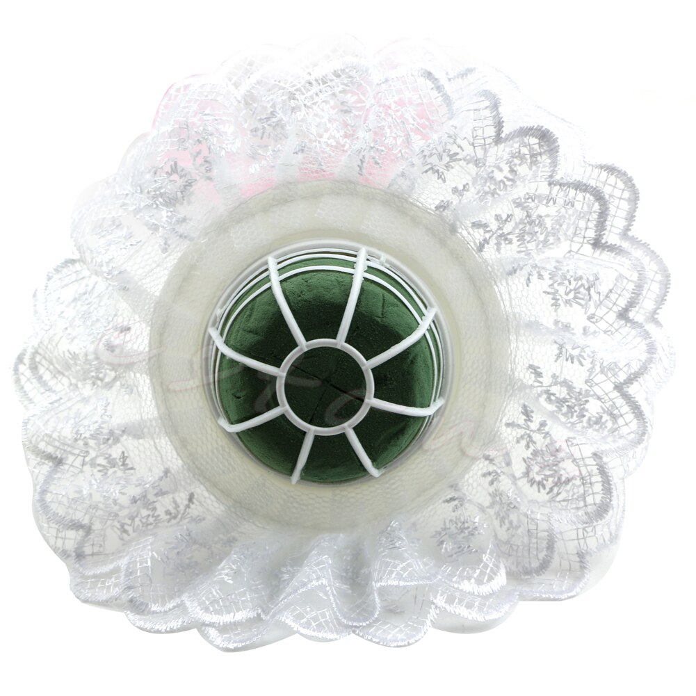 Ensemble de porte-Bouquet de fleurs de mariée avec col en dentelle, , 1 ensemble: Default Title