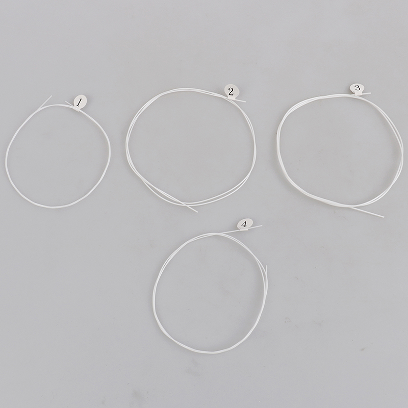 4 unids/set U105 blanco cuerdas para ukelele de nailon nylon guitarra piezas de repuesto para Ukulele