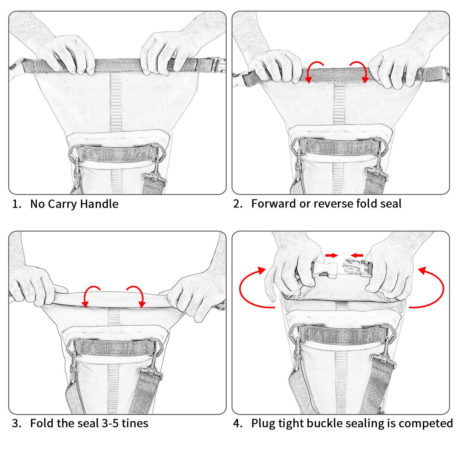 Sacs étanches 5l, 10l, 15l, 20l/30l, sac sec de rangement pour canoë, Kayak, Rafting Sport de plein air, Kit de voyage, sac à dos