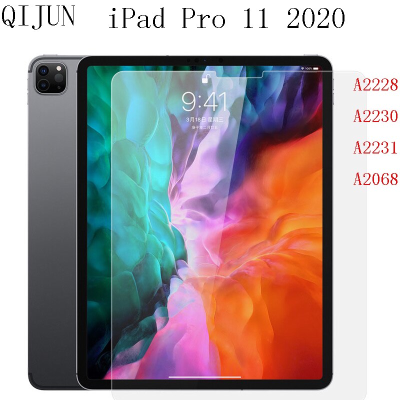 Para iPad Air Pro Mini 1 2 3 4 5 6 7 8 9 11 12.9 Anti-Scratch Protetor de Tela de Vidro Temperado Para O iPad 9.7 10.2 10.5 Pro 11 12.9: iPad Pro 11 2020