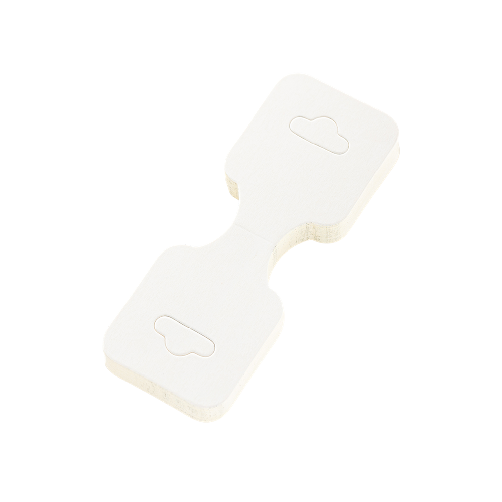 Tarjetas colgantes de etiquetas de precio para exhibición de Joyas, papel plegable, bricolaje, embalaje en blanco, banda para el pelo, pulsera, collar, tarjetero, 50 piezas, 3,5x9cm: Morado