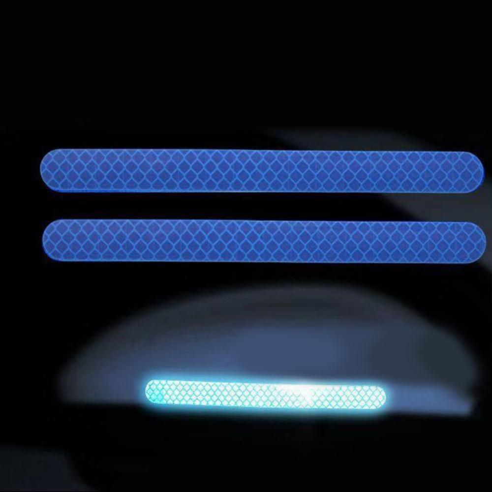 6Pcs Reflex Tape Reflective Strip Reflectante Car Stickers Exterior Tape Rearview Accessories Reflector Reflective Car Mirr D6O0