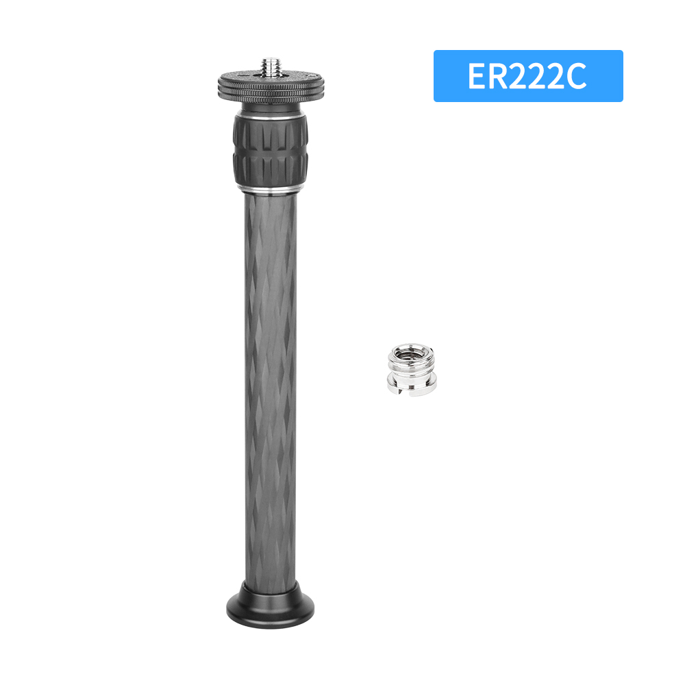 INNOREL Universal 10 Layers Carbon Fiber Tripod Center Column Extension Pole Extender for Tripod Monopod DSLR Camera: Red