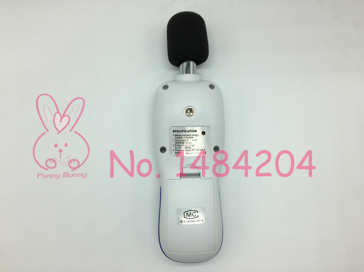 Benetech-medidor de nivel de sonido de mano GM1353, noimetro de 30 ~ 130 dBA con retroiluminación