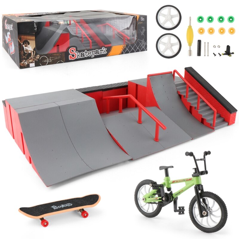 palec deskorolki łyżwa części rampy zestaw zabawka pełne rowerowe palce sport treningowy podstrunnica zabawki łyżwa park rampa zabawka dla dzieci