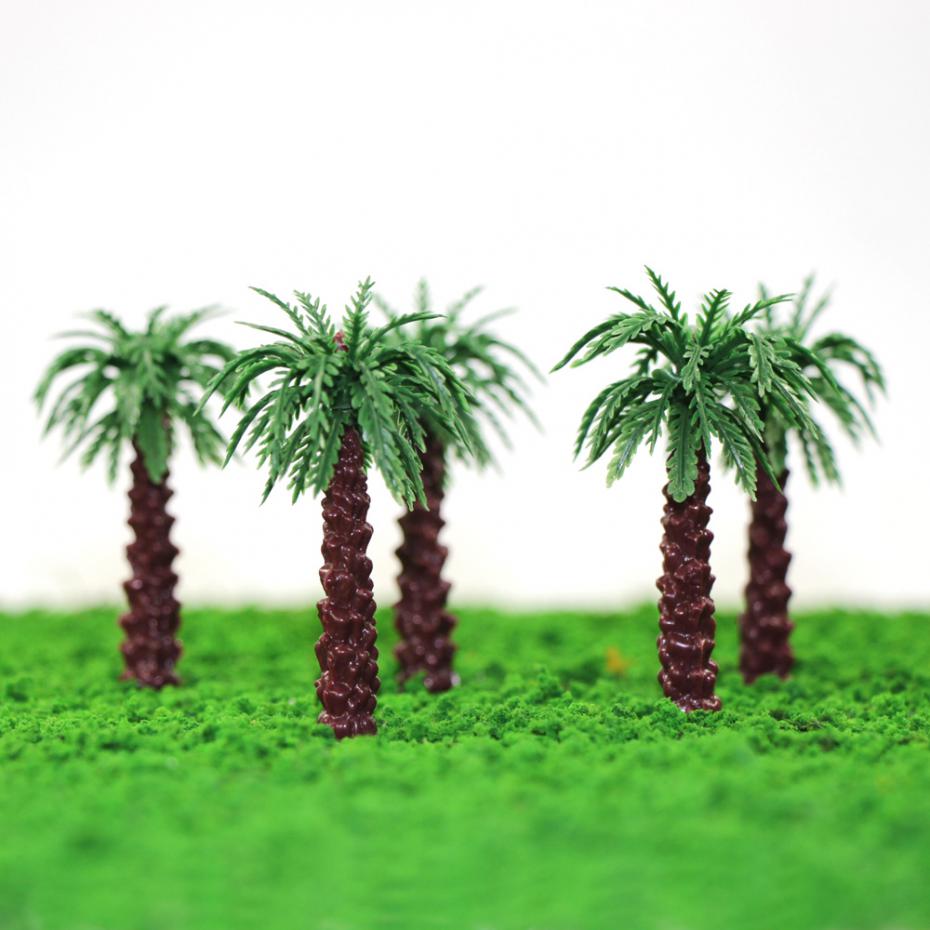 YS05 20pcs 30mm-105mm Model Palm Trees Model Layout Train Scale 1:250 - 1:50 Z HO Scale