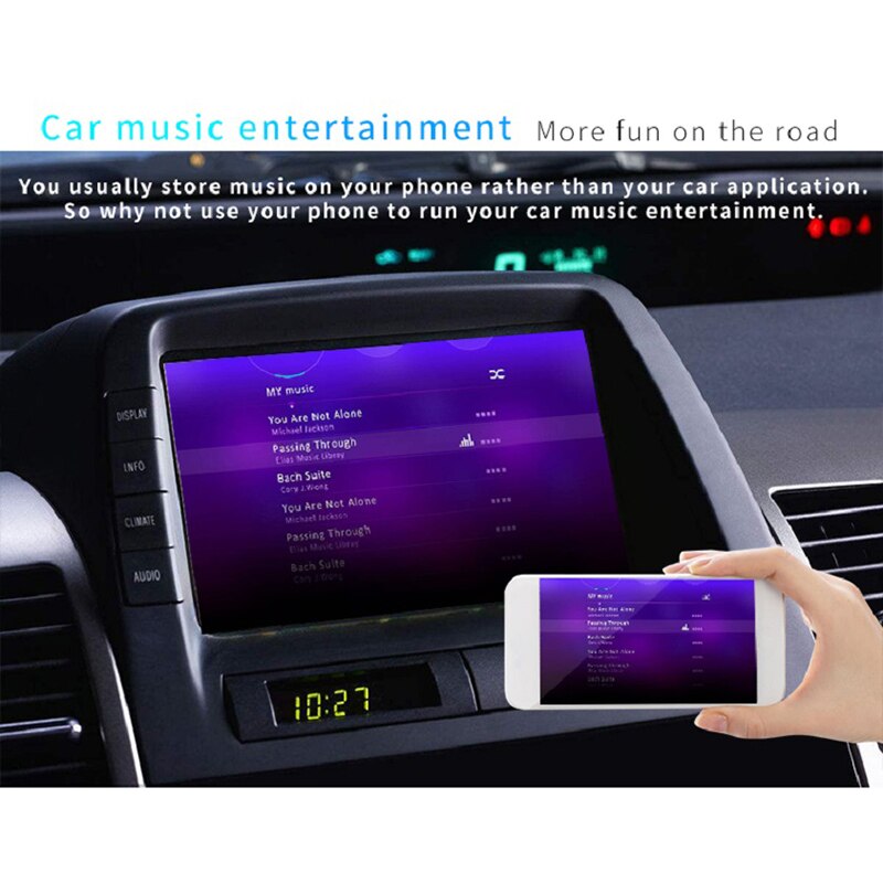 Bil mirascreen wifi display boks spejl telefon til bil skærm trådløs hdmi av sender skærm spejling airplay til ios android