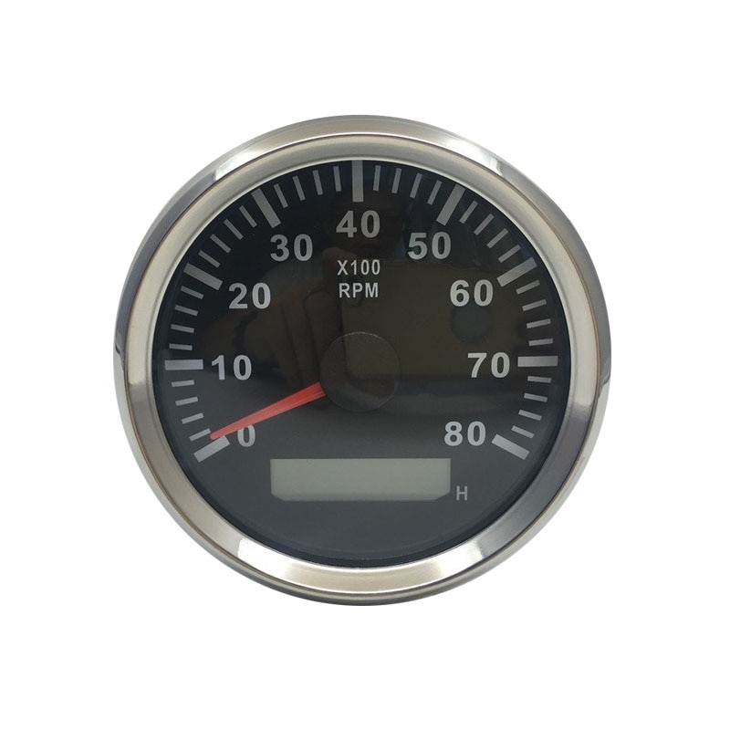 Universele Tacho Sensor 85 Mm Waterdichte Marine Ca Boot Toerenteller Gauge Met Urenteller 3000 Rpm 4000 Rpm 6000 Rpm 8000 Rpm