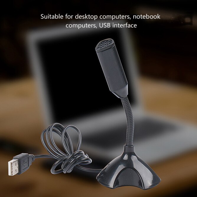 Le plus récent micro d'ordinateur portable USB réglable Mini Studio Microphone de parole support micro avec support pour ordinateur de bureau de en Stock