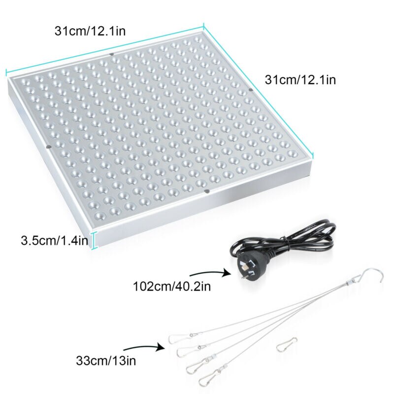 Garden Supplies 144 LED Grow Light Panel Lamp Full Spectrum Hydroponic Veg Plant Flower Growing