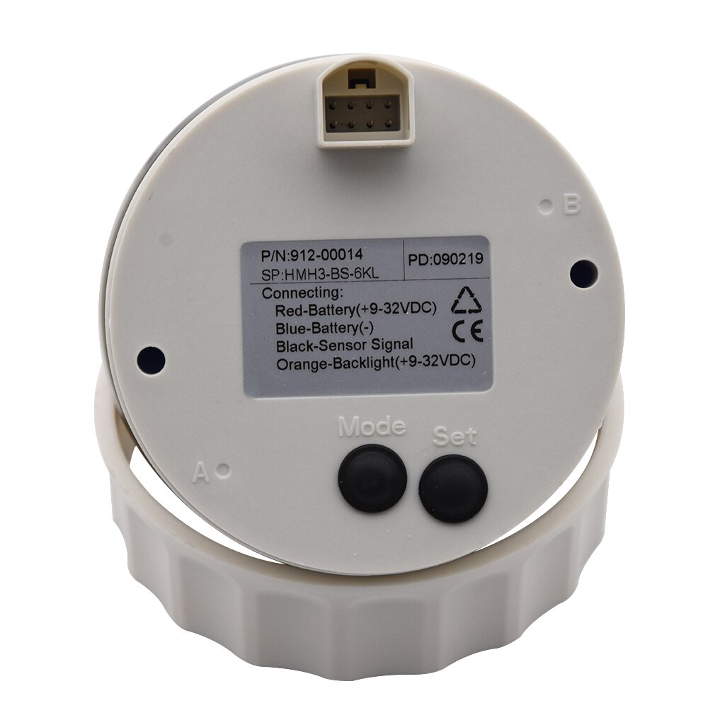 Universal 85mm rpm omdrejningstæller måler 0-3000 rpm /0-4000 rpm /0-6000 rpm /0-8000 rpm marine lcd omdrejningsmålere med trip timetællere