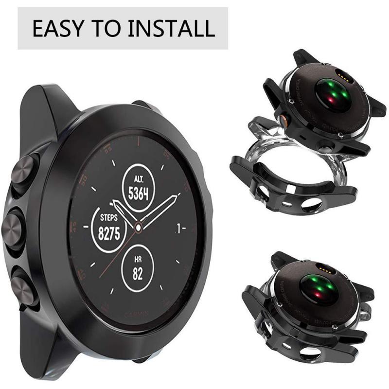 Voor Garmin Fenix 5X Tpu Horloge Beschermhoes Cover Voor Garmin Fenix 5 Tpu Case Horloge Panel Screen Protectors
