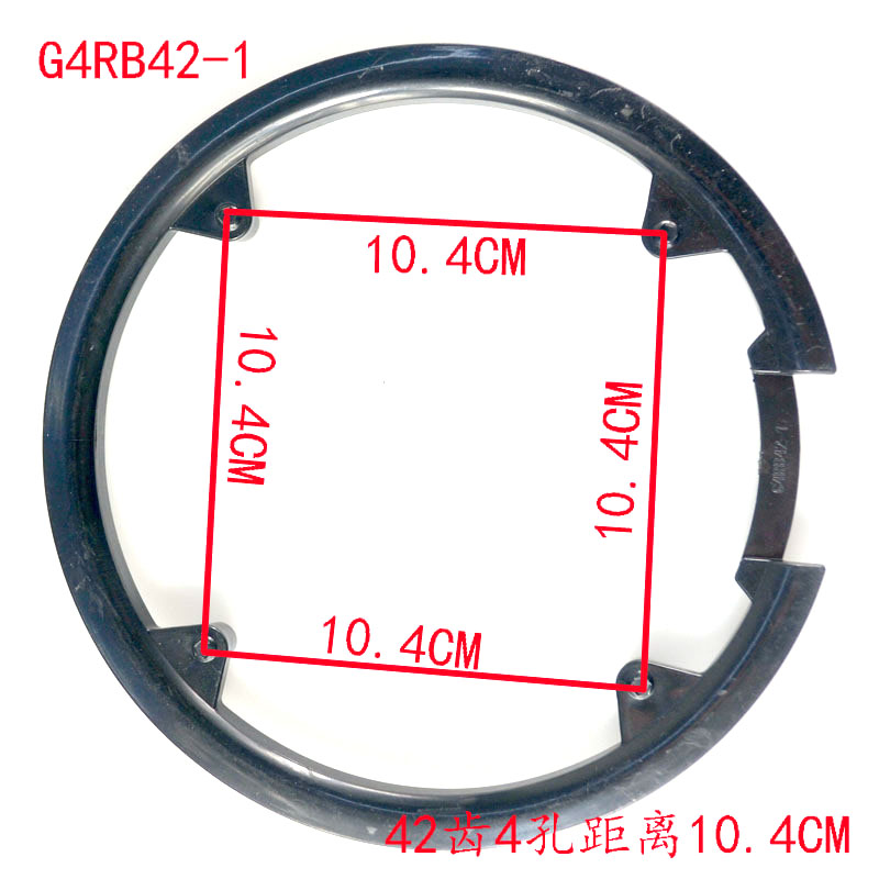 MTB Road Fiets Tandwiel Bescherming 40 42 44 46 48 50 52 T Crankstel Crank Guard Protector Fietsketting Wiel ring Plastic Cover: Paars