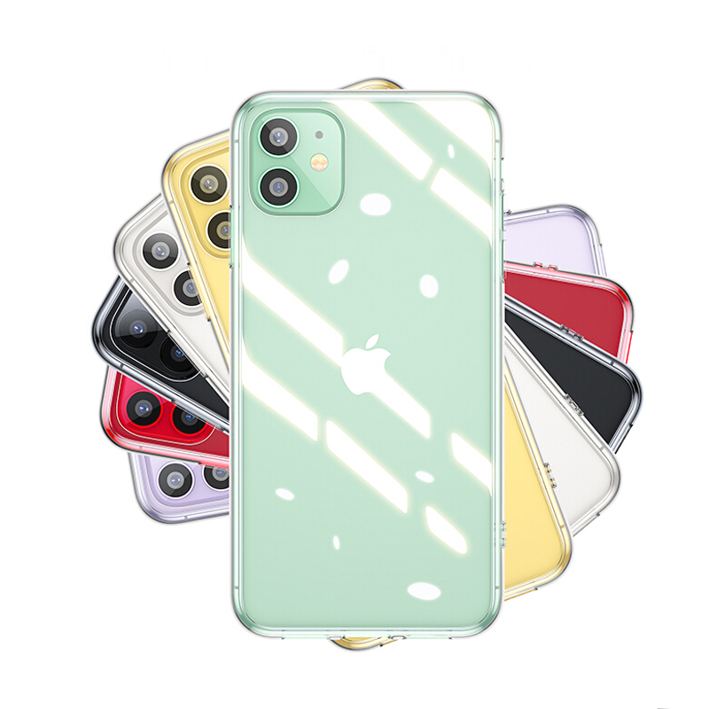 Funda transparente ultrafina para iPhone 11 12 13 14 15 Pro Xr XS Max X 8 7 6 6s Plus SE funda trasera suave de silicona transparente