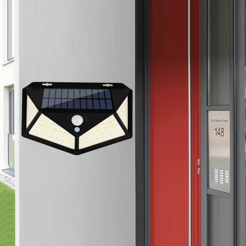 Solar Wandlamp Menselijk Lichaam Inductie Licht Binnenplaats Vierzijdig Verlichting Waterdichte Thuis Outdoor Zon Licht