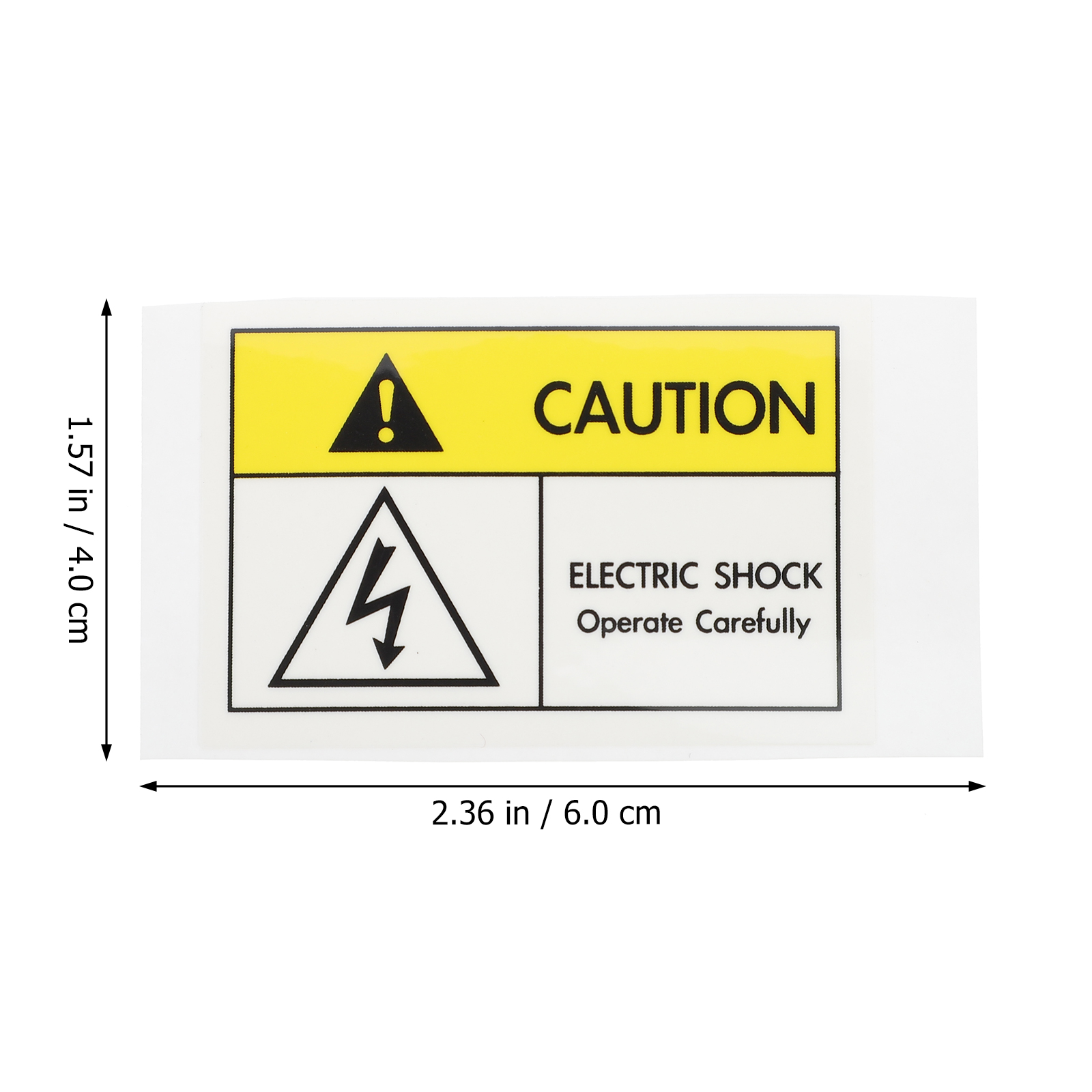 1Pc Waarschuwing Elektrische Schokken Sign Decal Elektrische Schokken Waarschuwing Label Sticker