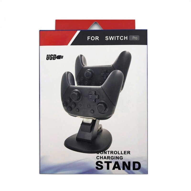 USB Dual Gamepad Charging Station Stand Game Controller Power Supply Charger For Nintendo Switch Pro Controller