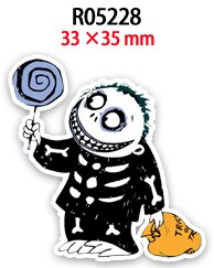 Vlakke hars flatback halloween 30 stuks/partij acryl harsen bedrukt voor doe-het-zelf decoratie: R05228