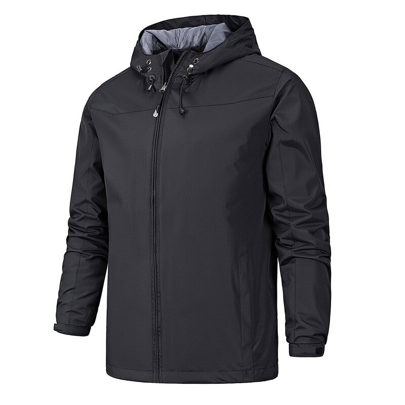 Veste 3 en 1 coupe-vent avec poches à fermeture éclair pour homme - Manteau confortable pour l'automne et l'hiver - Veste d'extérieur thermique chaude pour la randonnée, l'alpinisme, kaki, 5XL