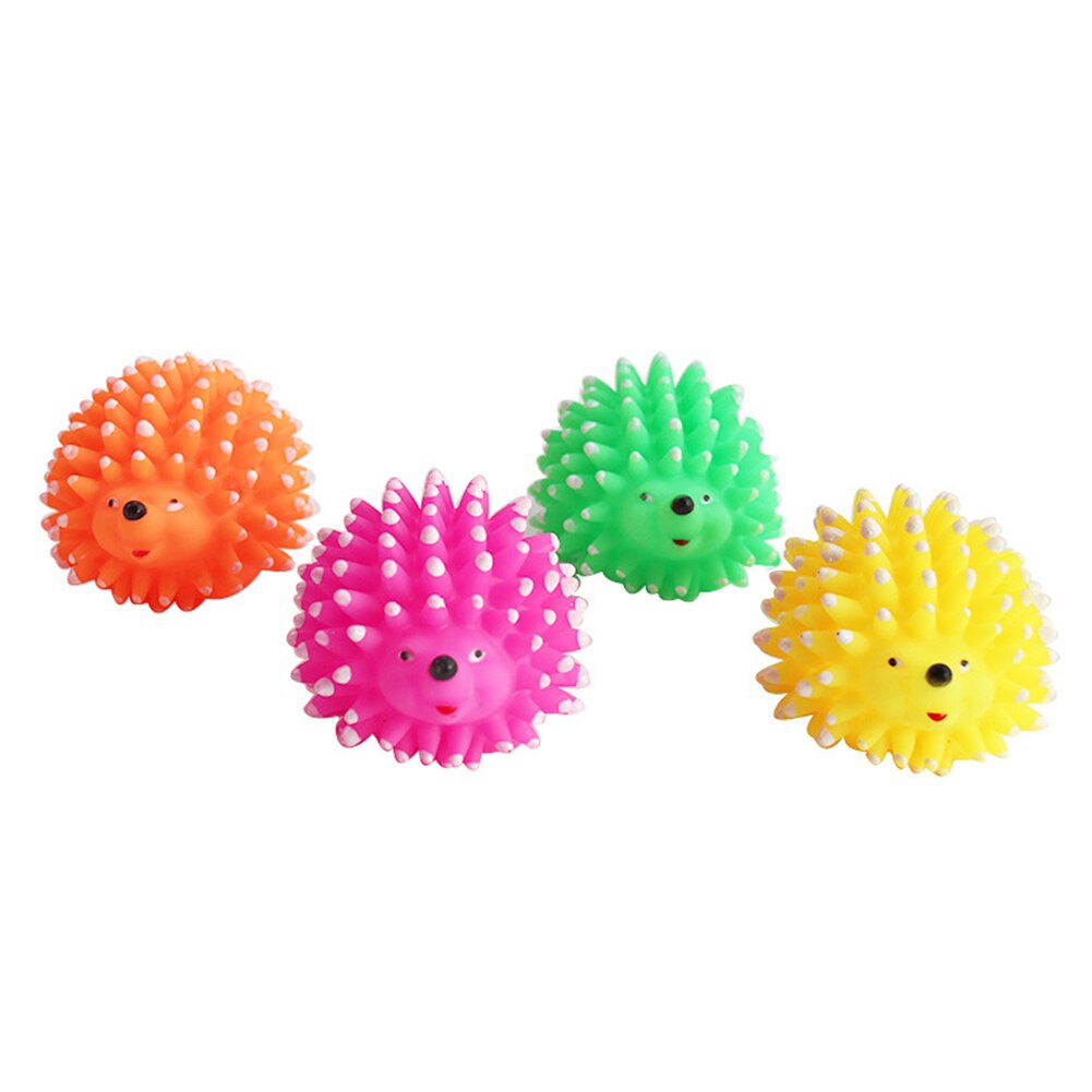 Pet Dog Puppy Cute Hedgehog Shape Doll Interactive Squeaky Chew Play Scratch Toy