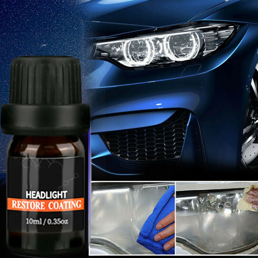 10 Ml Car Headlight Lens Restoration System Repair Kit Eco-friendly Plastic Car Light Polishing Cleaner Accessories
