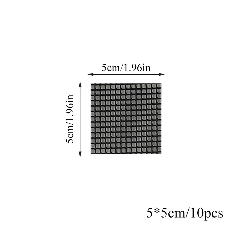 Square Round Plastic Flower Pot Mesh Pad Bottom Grid Mat Prevent Soil Loss Leak-proof Pad Anti-corrosion Breathable Net: black 5X5cm