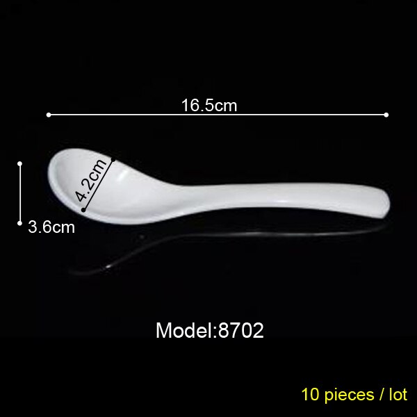 100% Melamine Dinnerware Soup Spoon Restaurant Victualing House Household Spoon Soup Ladle A5 Melamine Spoon Melamine Tableware: 8702