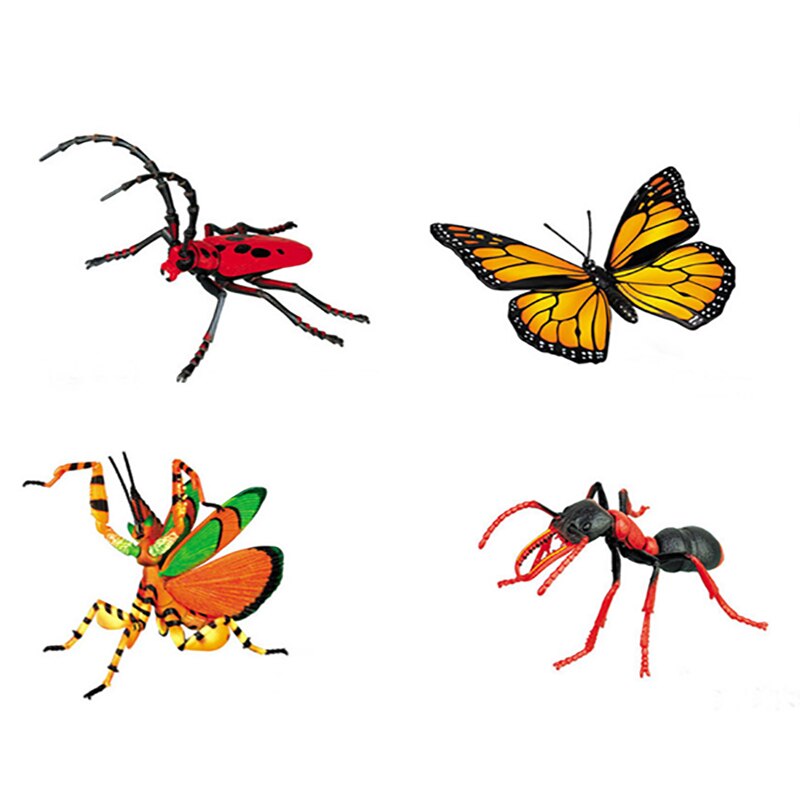 4 stuks Dier Insect Puzzel Educatief Wetenschap Speelgoed voor Kids-24 soorten Insecten: 6866-4H